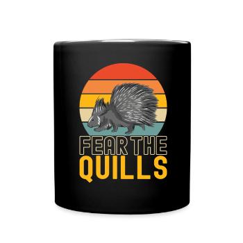 Porc-épic mignon - Mug uni - noir - Devant