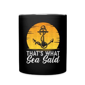 Sailing Sailboat Sailors - Full Colour Mug - black - Front