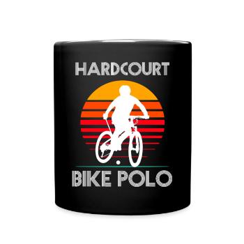Bike Polo - Radpolo - Cycle polo - Tasse einfarbig - Schwarz - Vorne