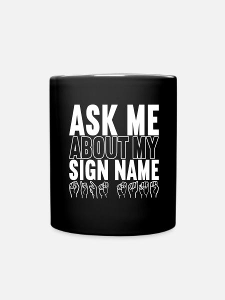 Deaf Deaf Mute Deaf - Full Colour Mug - black