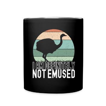 Emu Strauss - Full Colour Mug - black - Front