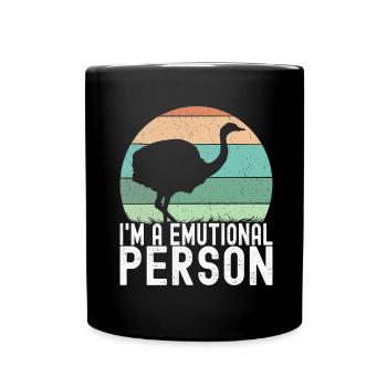 Emu Strauss - Full Colour Mug - black - Front