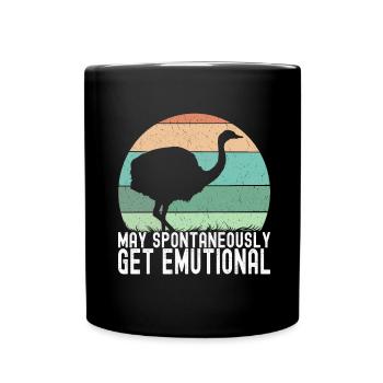 Emu Strauss - Full Colour Mug - black - Front