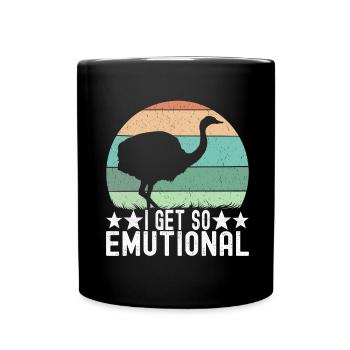 Emu Strauss - Full Colour Mug - black - Front