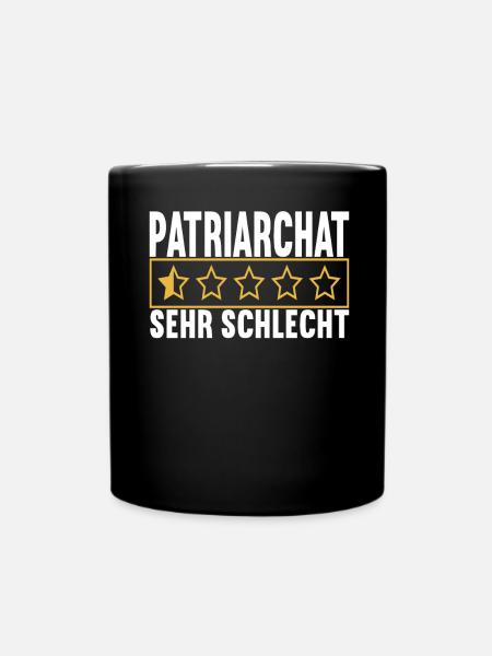 Feminismus Fesminis - Tasse einfarbig - Schwarz