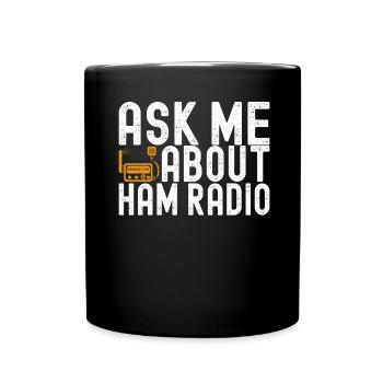 Ham Radio Ham Funker - Tasse einfarbig - Schwarz - Vorne