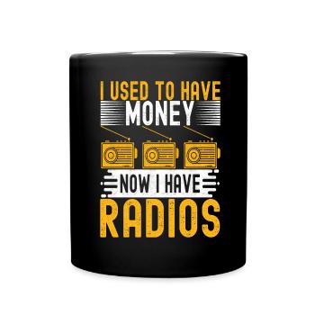 Ham Radio Ham Funker - Tasse einfarbig - Schwarz - Vorne