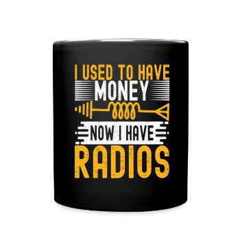 Ham Radio Ham Funker - Tasse einfarbig - Schwarz - Vorne