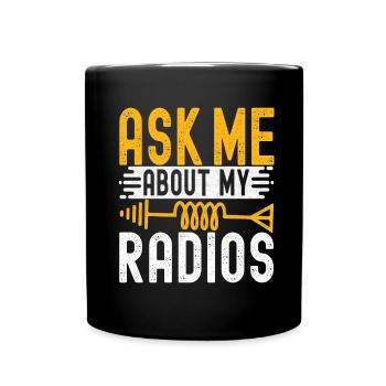 Ham Radio Ham Funker - Tasse einfarbig - Schwarz - Vorne