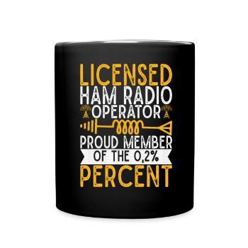 Ham Radio Ham Funker - Tasse einfarbig - Schwarz - Vorne