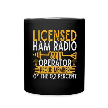 Ham Radio Ham Funker - Tasse einfarbig - Schwarz - Vorne