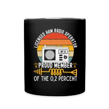 Ham Radio Ham Funker - Tasse einfarbig - Schwarz - Vorne