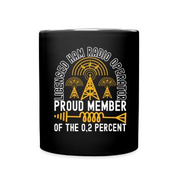 Ham Radio Ham Funker - Tasse einfarbig - Schwarz - Vorne
