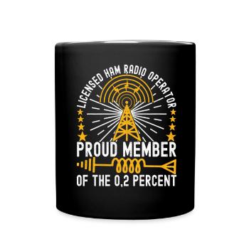 Ham Radio Ham Funker - Tasse einfarbig - Schwarz - Vorne