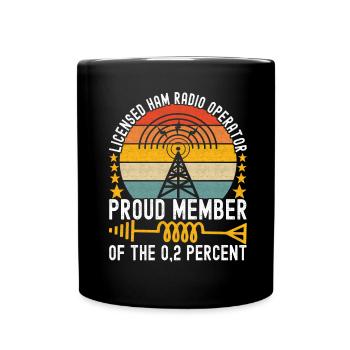 Ham Radio Ham Funker - Tasse einfarbig - Schwarz - Vorne