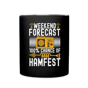 Ham Radio Ham Funker - Tasse einfarbig - Schwarz - Vorne