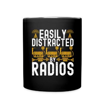 Ham Radio Ham Funker - Tasse einfarbig - Schwarz - Vorne