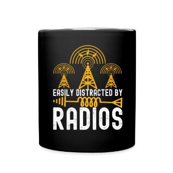 Ham Radio Ham Funker - Tasse einfarbig - Schwarz - Vorne