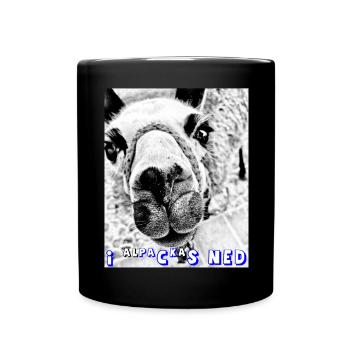 ALPACA, i packs ned, I don't pack that, puns - Full Colour Mug - black - Front