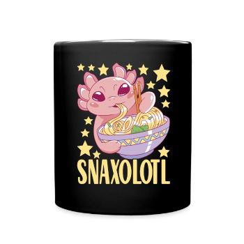 Anime Ramen Axolotl - Tasse einfarbig - Schwarz - Vorne