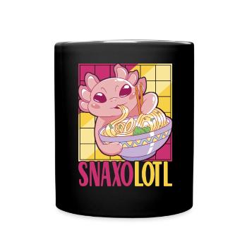 Anime Ramen Axolotl - Tasse einfarbig - Schwarz - Vorne