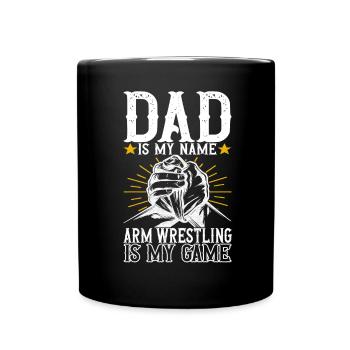 Arm wrestling arm wrestling - Full Colour Mug - black - Front