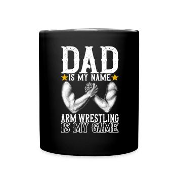 Arm wrestling arm wrestling - Full Colour Mug - black - Front
