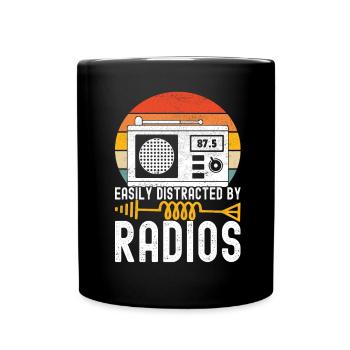 Ham Radio Ham Funker - Tasse einfarbig - Schwarz - Vorne