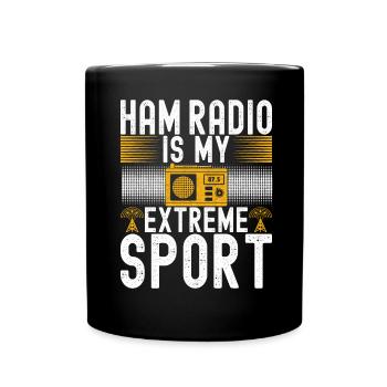 Ham Radio Ham Radio Operator - Full Colour Mug - black - Front