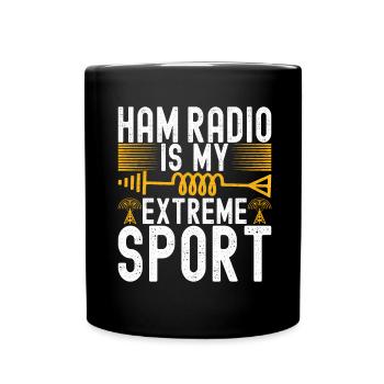 Ham Radio Ham Funker - Tasse einfarbig - Schwarz - Vorne