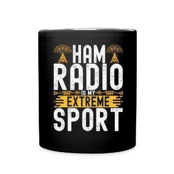 Ham Radio Ham Funker - Tasse einfarbig - Schwarz - Vorne