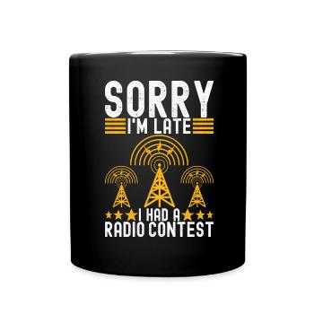 Ham Radio Ham Radio Operator - Full Colour Mug - black - Front