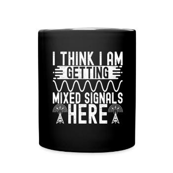 Ham Radio Ham Radio Operator - Full Colour Mug - black - Front