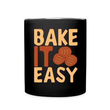 Bäcker Bäckerei Backen - Tasse einfarbig - Schwarz - Vorne