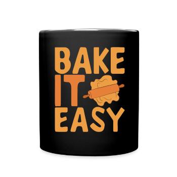 Bäcker Bäckerei Backen - Tasse einfarbig - Schwarz - Vorne