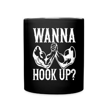 Bras de fer Bras de fer - Mug uni - noir - Devant