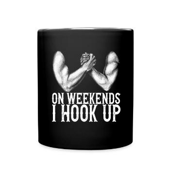 Bras de fer Bras de fer - Mug uni - noir - Devant