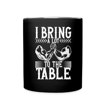 Arm wrestling arm wrestling - Full Colour Mug - black - Front