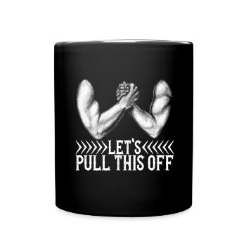 Arm wrestling arm wrestling - Full Colour Mug - black - Front