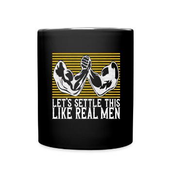 Arm wrestling arm wrestling - Full Colour Mug - black - Front