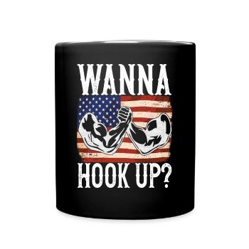 Arm wrestling arm wrestling - Full Colour Mug - black - Front