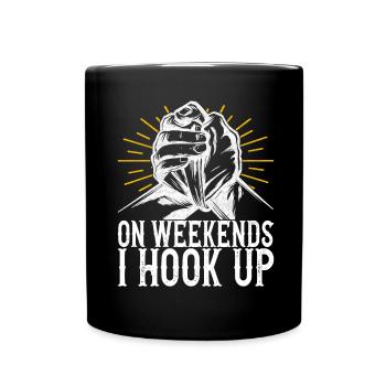 Bras de fer Bras de fer - Mug uni - noir - Devant