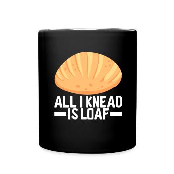 Bäcker Bäckerei Backen - Tasse einfarbig - Schwarz - Vorne