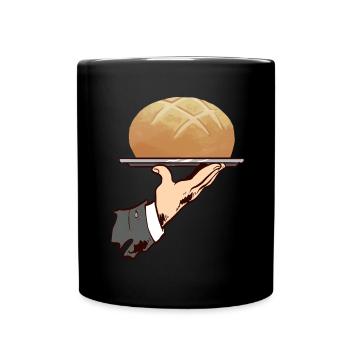 Bäcker Bäckerei Backen - Tasse einfarbig - Schwarz - Vorne