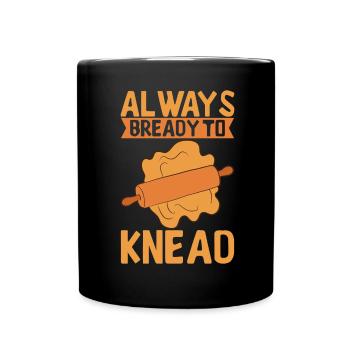 Bäcker Bäckerei Backen - Tasse einfarbig - Schwarz - Vorne