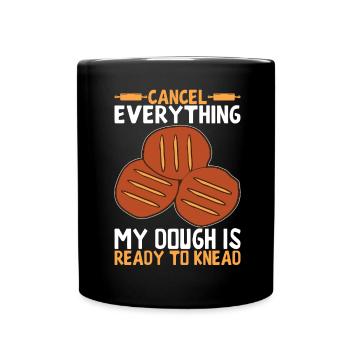 Bäcker Bäckerei Backen - Tasse einfarbig - Schwarz - Vorne