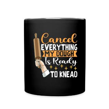 Bäcker Bäckerei Backen - Tasse einfarbig - Schwarz - Vorne