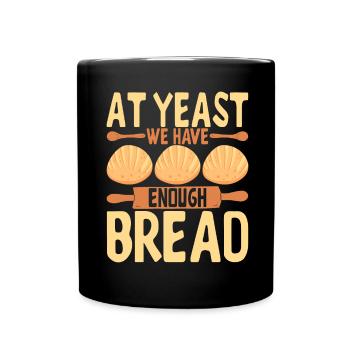 Bäcker Bäckerei Backen - Tasse einfarbig - Schwarz - Vorne
