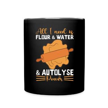 Bäcker Bäckerei Backen - Tasse einfarbig - Schwarz - Vorne