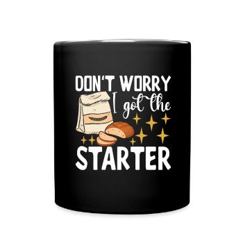 Bäcker Bäckerei Backen - Tasse einfarbig - Schwarz - Vorne